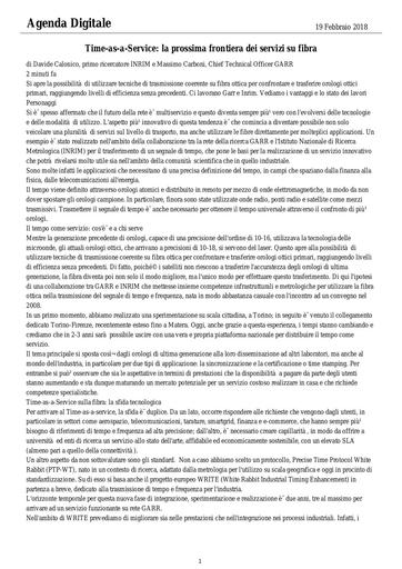 19 febbraio 2018 - Agenda Digitale