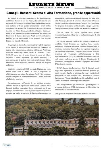 29 dicembre 2025 - LevanteNews