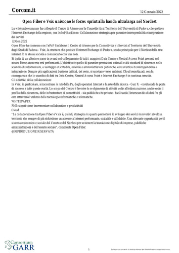 12 gennaio 2022 - Corcom