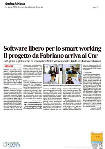 14 aprile 2020 - Corriere Adriatico