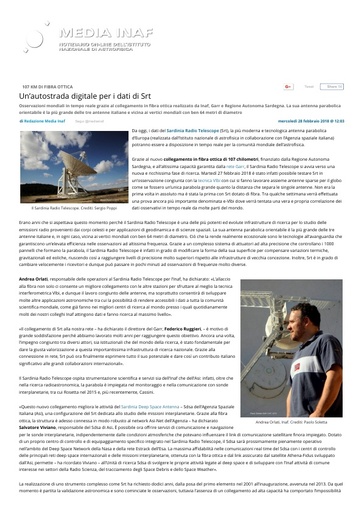 28 febbraio 2018 - Media Inaf