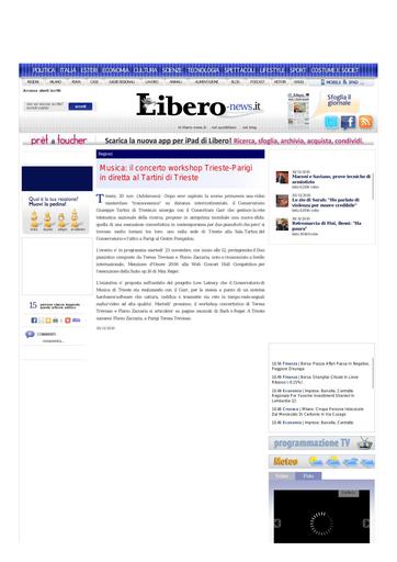 20 Novembre 2010 - Libero news.it