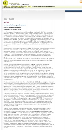 19 Gennaio 2009 Data Manager Online