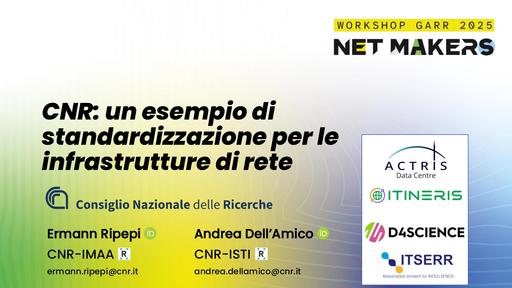Workshop garr 2025 slide Ripepi Dellamico