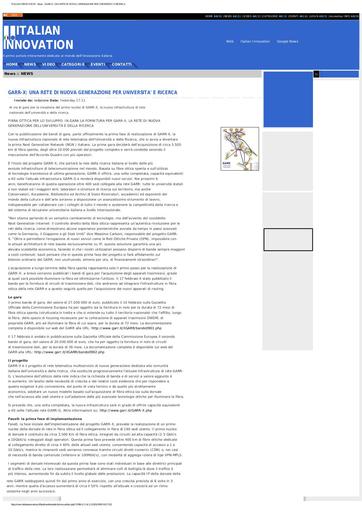 25 Febbraio 2009 Italian Innovation