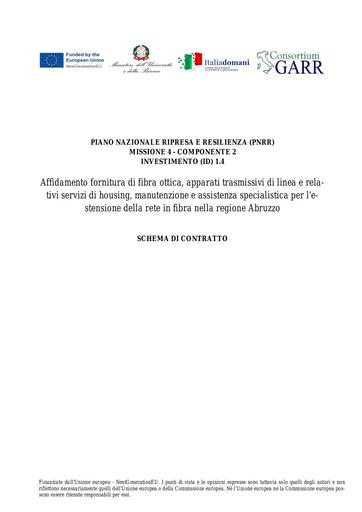 Bando 2301-B - Allegato 12 - Schema Contratto IRU Fibra