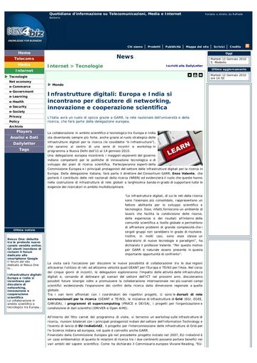 12 Gennaio 2010 - Key4biz