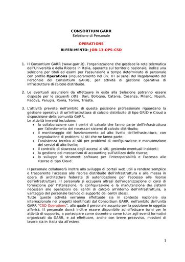 Bando JOB 13 OPS CSD v4