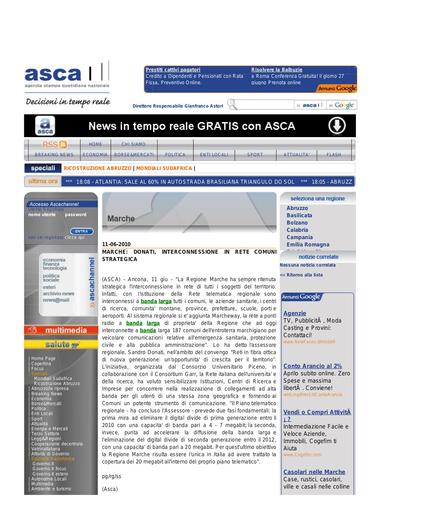 11 Giugno 2010 - ASCA