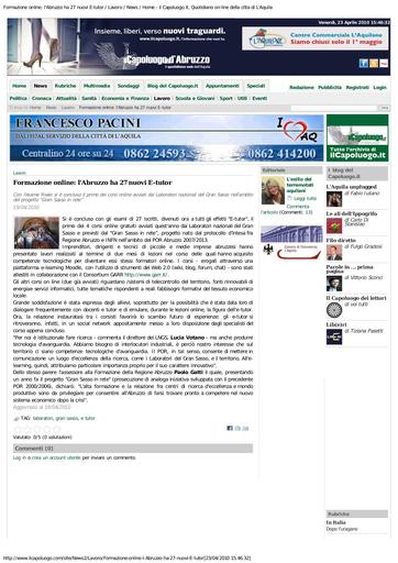 22 Aprile 2010 - Il Capoluogo.it