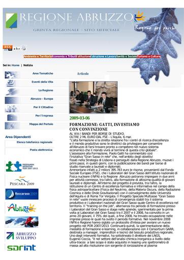 06 Marzo 2009 Regione Abruzzo
