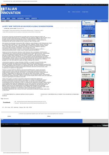 19 Gennaio 2009 Italian Innovation
