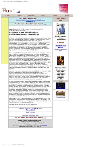 03 febbraio 2009 Heos