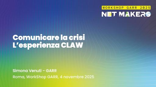 Workshop garr 2025 slide Simona Venuti