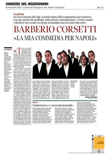 3 novembre 2015 - Corriere del Mezzogiorno