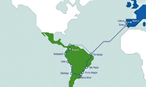 Ellalink: inauguration of the submarine fibre cable linking Europe and Latin America