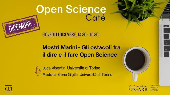 Open Science Café: Mostri Marini - Gli ostacoli tra il dire e il fare Open Science