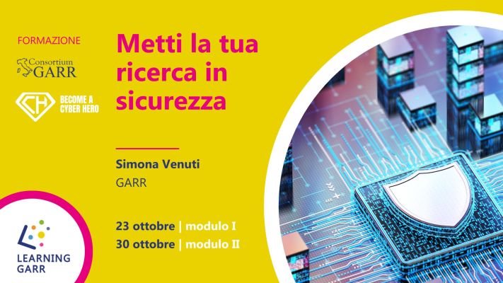Metti la tua ricerca in sicurezza