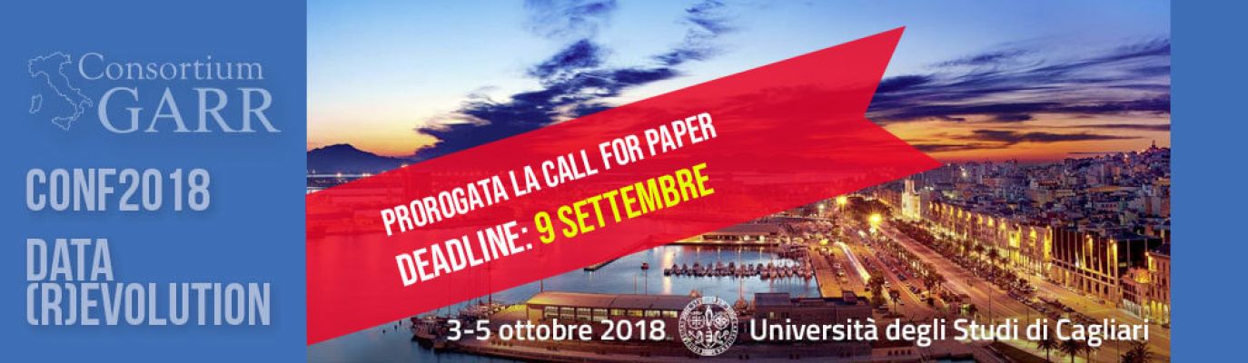 GARR Conference 2018: deadline extended to 9 September!