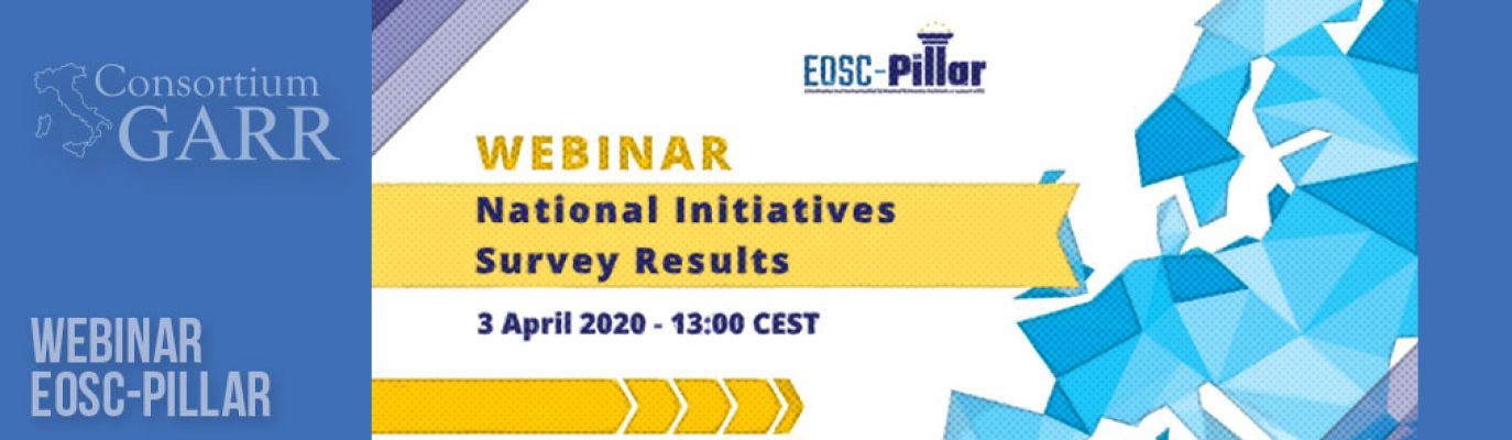 Webinar: EOSC-Pillar, National Initiatives Survey Results