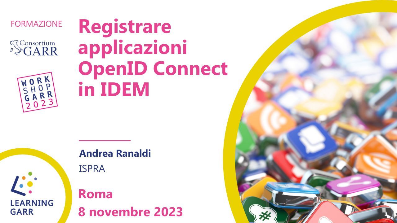 Registrare applicazioni OpenID Connect in IDEM