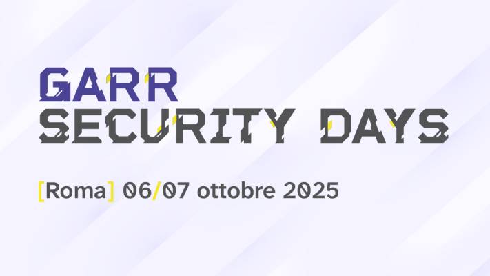 GARR Security Days: ad ottobre la prima edizione