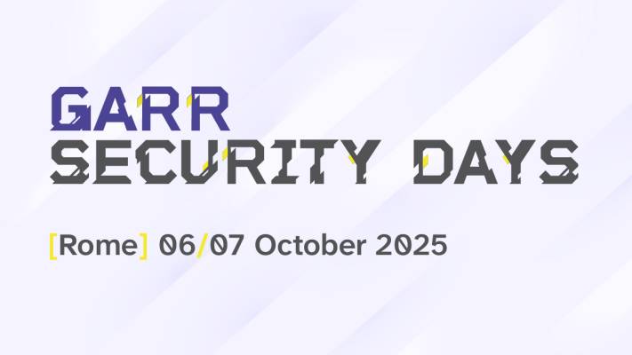 GARR Security Days: first edition in October