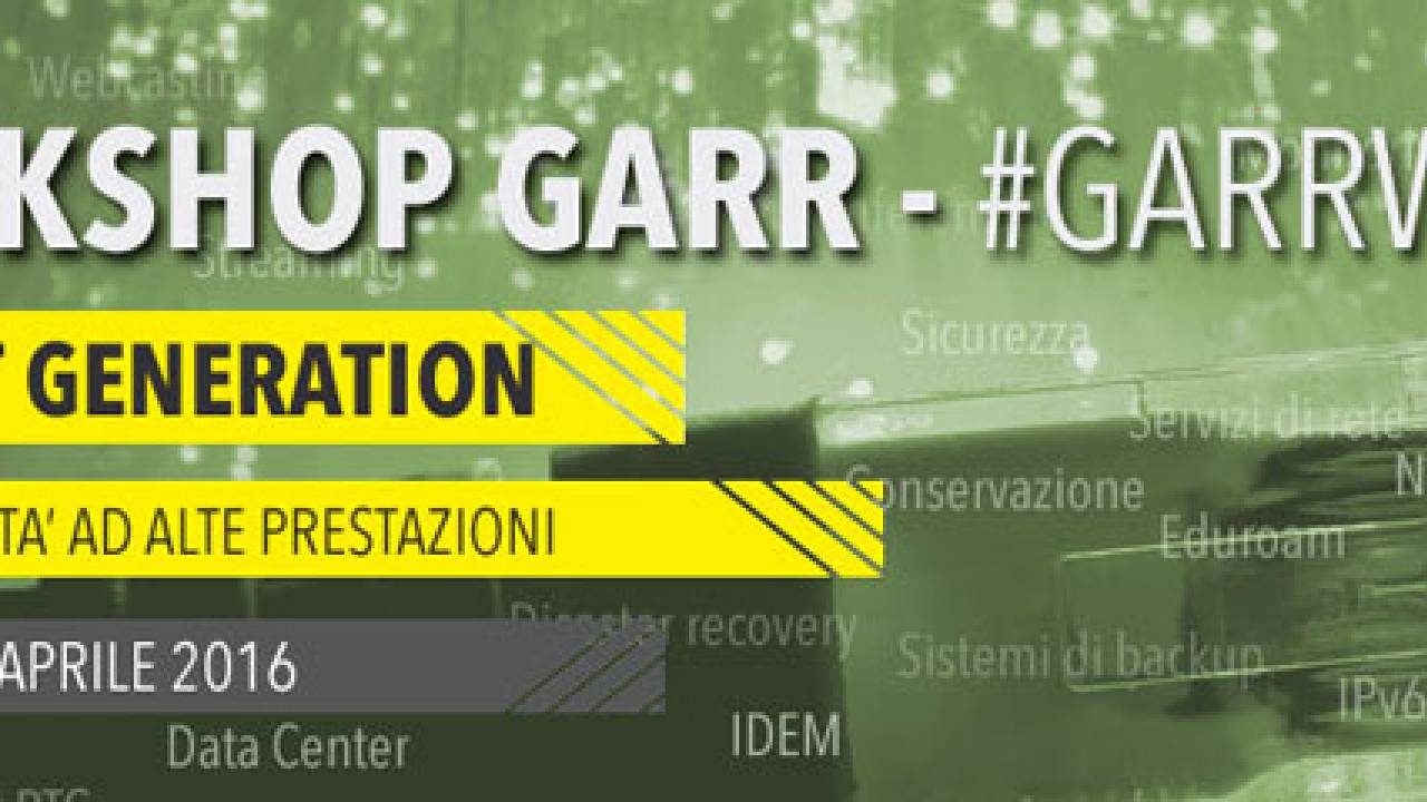 Workshop GARR 2016